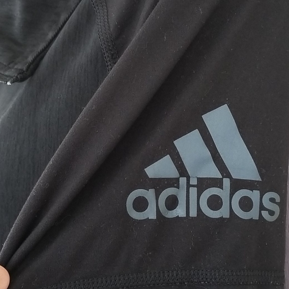 💗 ADIDAS Half Zip Running CLIMATE Jacket Black M - Picture 4 of 11